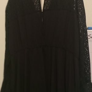 Black dress with lace